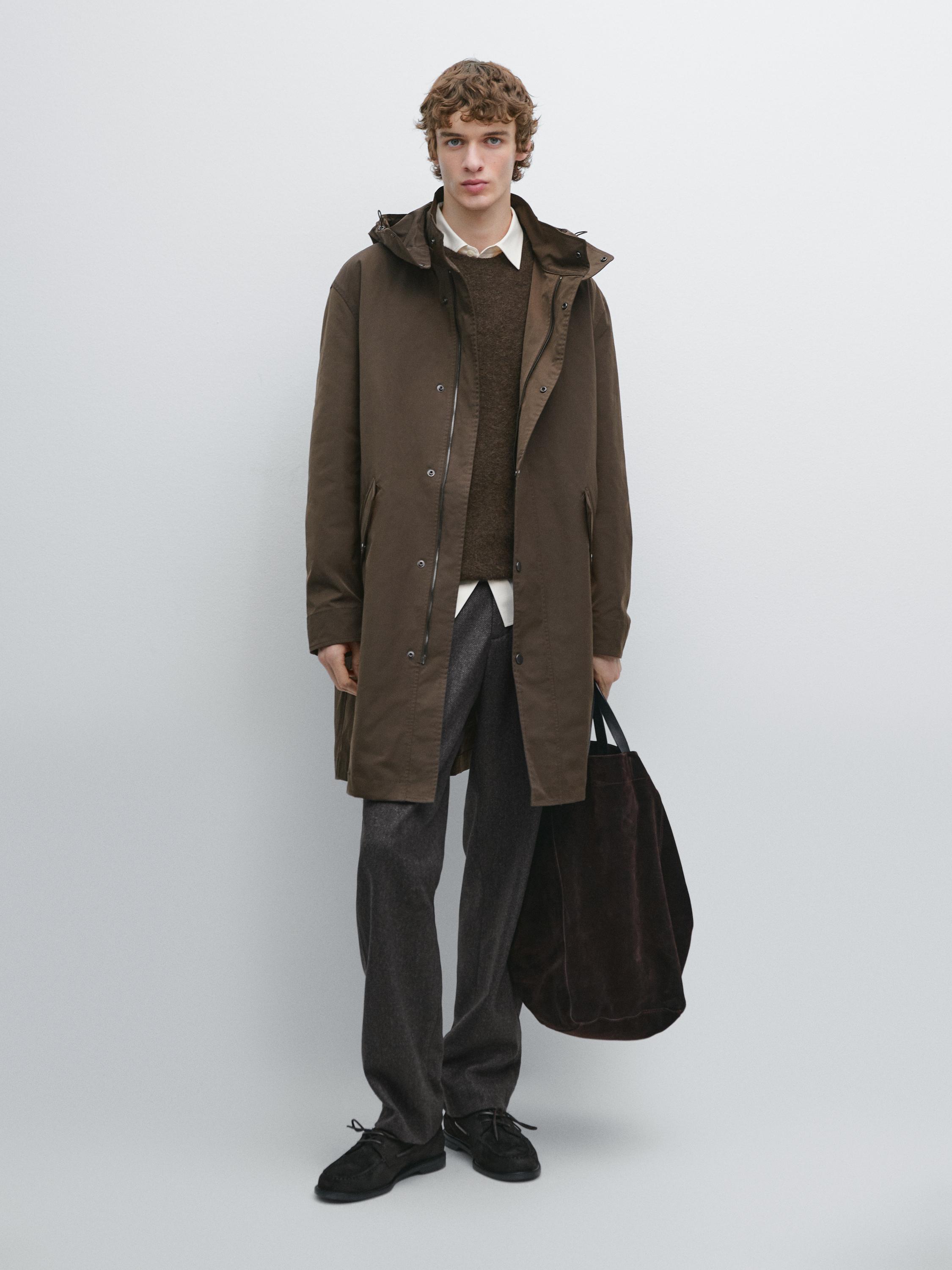 Parka longue technique intérieur amovible